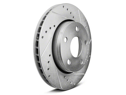 C&L Super Sport HD Cross-Drilled and Slotted Rotors; Front and Rear (07-18 Jeep Wrangler JK)