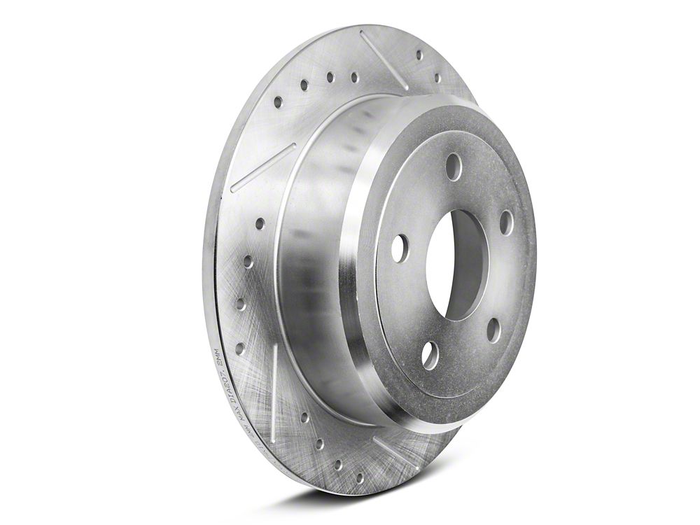 C&L Super Sport HD Cross-Drilled and Slotted Rotors; Front and Rear (07-18 Jeep Wrangler JK)