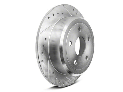 C&L Super Sport HD Cross-Drilled and Slotted Rotors; Front and Rear (07-18 Jeep Wrangler JK)