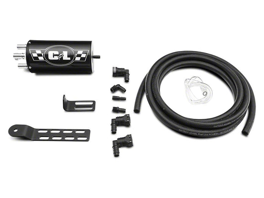 C&L Gen 2 Monster Oil Separator Catch Can; Black (Universal; Some Adaptation May Be Required)