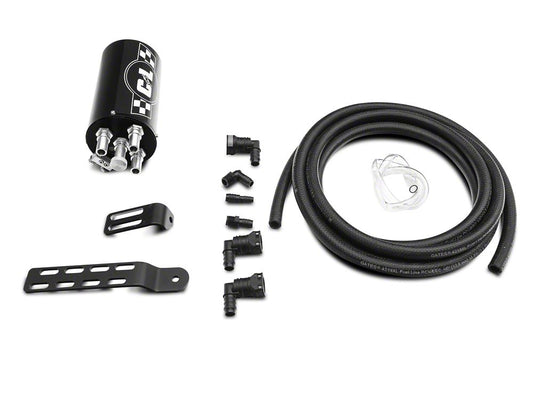 C&L Gen 2 Monster Oil Separator Catch Can; Black (Universal; Some Adaptation May Be Required)