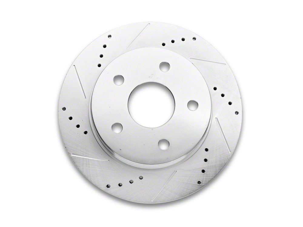 C&L Super Sport HD Cross-Drilled and Slotted 5-Lug Rotor; Front Driver Side (06-18 RAM 1500, Excluding SRT-10 & Mega Cab)