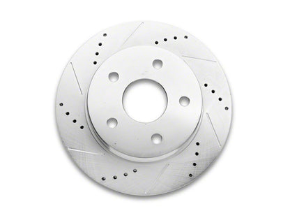 C&L Super Sport HD Cross-Drilled and Slotted 5-Lug Rotor; Front Driver Side (06-18 RAM 1500, Excluding SRT-10 & Mega Cab)