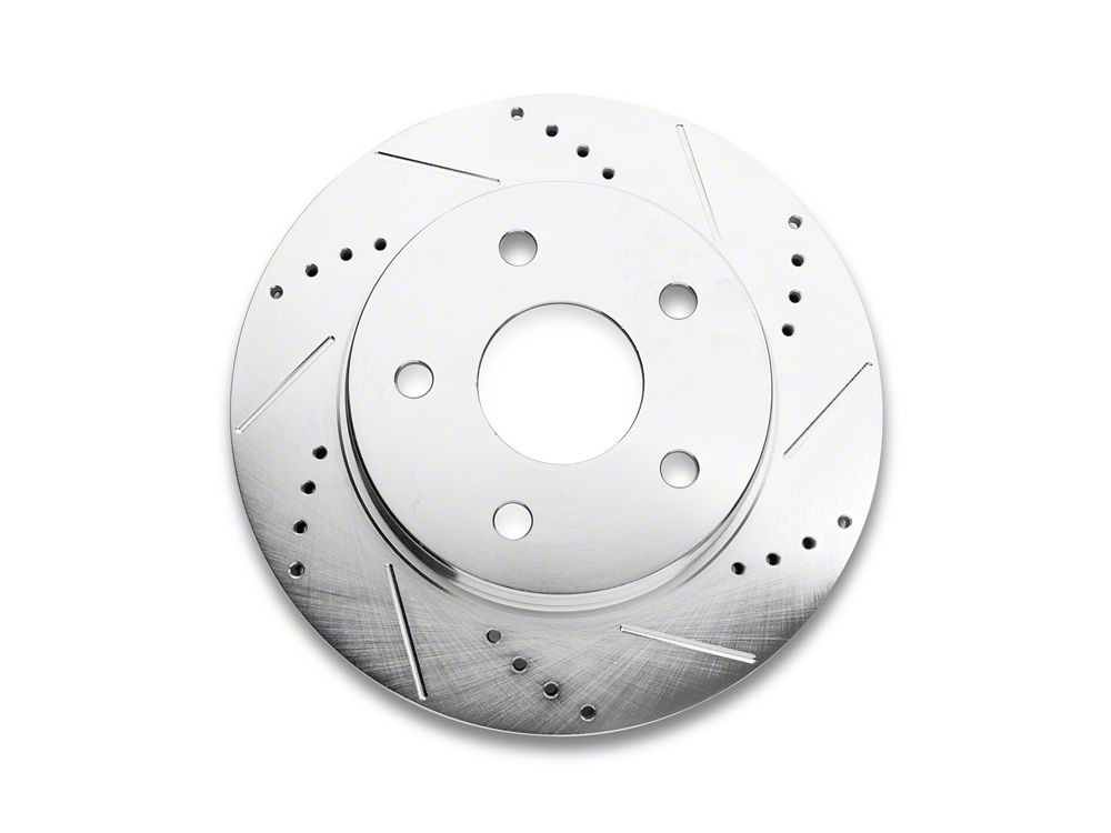 C&L Super Sport HD Cross-Drilled and Slotted 5-Lug Rotor; Front Passenger Side (06-18 RAM 1500, Excluding SRT-10 & Mega Cab)