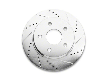C&L Super Sport HD Cross-Drilled and Slotted 5-Lug Rotor; Front Passenger Side (06-18 RAM 1500, Excluding SRT-10 & Mega Cab)