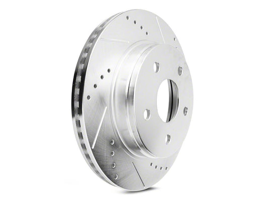 C&L Super Sport HD Cross-Drilled and Slotted 5-Lug Rotors; Front Pair (06-18 RAM 1500, Excluding SRT-10 & Mega Cab)