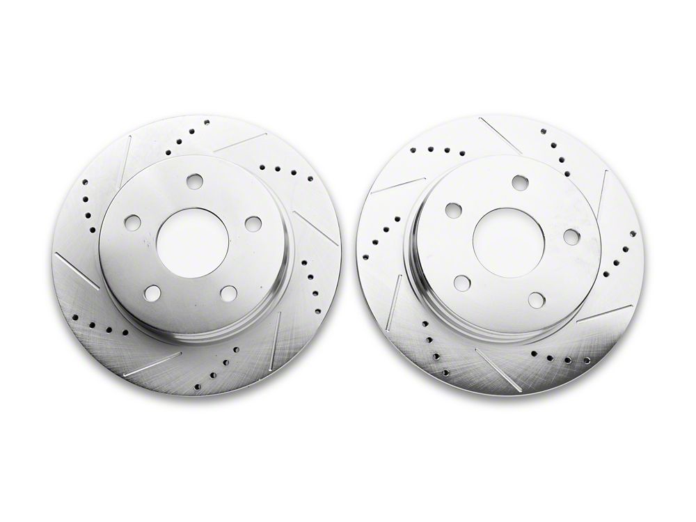 C&L Super Sport HD Cross-Drilled and Slotted 5-Lug Rotors; Front Pair (06-18 RAM 1500, Excluding SRT-10 & Mega Cab)