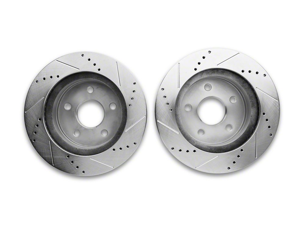 C&L Super Sport HD Cross-Drilled and Slotted 5-Lug Rotors; Front Pair (06-18 RAM 1500, Excluding SRT-10 & Mega Cab)