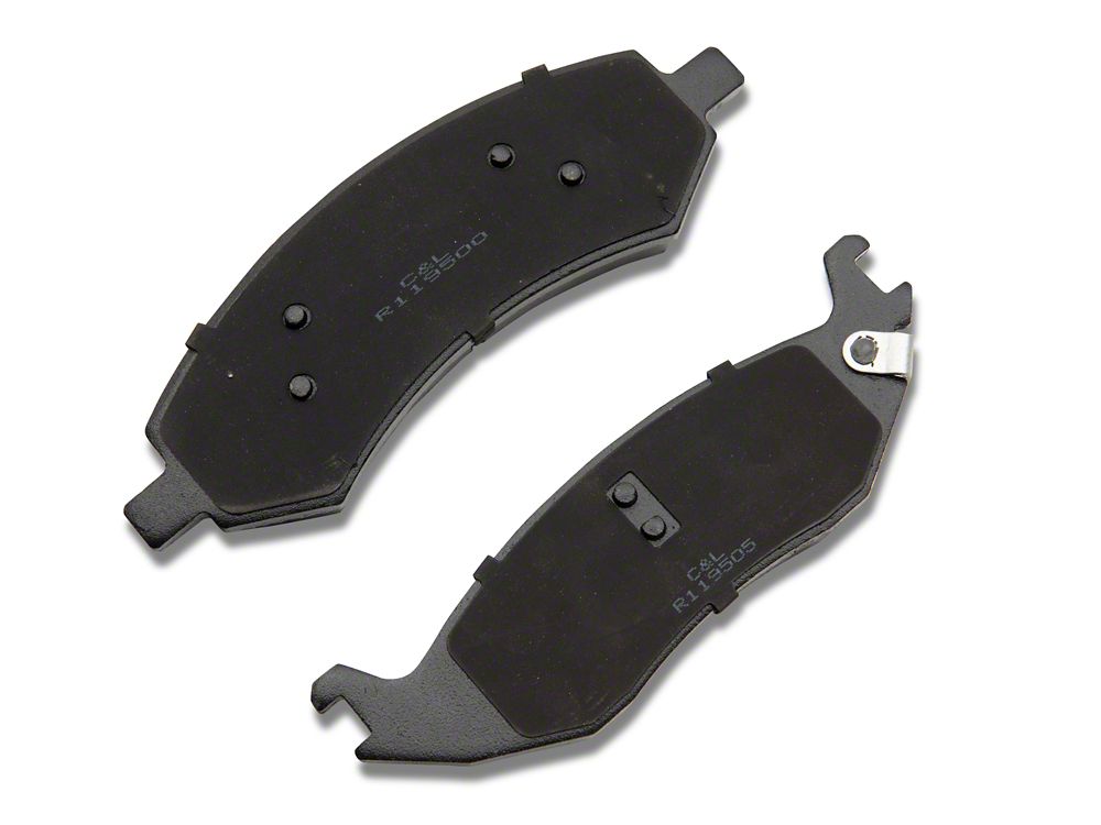 C&L Super Sport HD 5-Lug Brake Rotor and Pad Kit; Front and Rear (06-18 RAM 1500, Excluding SRT-10 & Mega Cab)