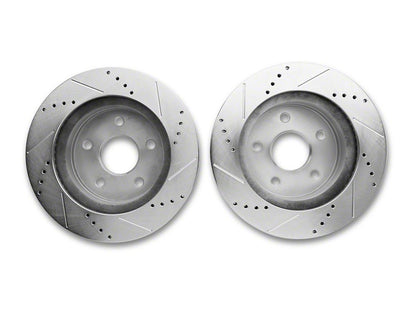 C&L Super Sport HD 5-Lug Brake Rotor and Pad Kit; Front and Rear (06-18 RAM 1500, Excluding SRT-10 & Mega Cab)