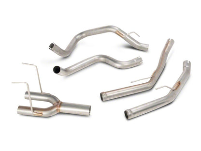 C&L Dual Exhaust System with Black Tips; Rear Exit (09-18 5.7L RAM 1500 w/ Factory Dual Exhaust)
