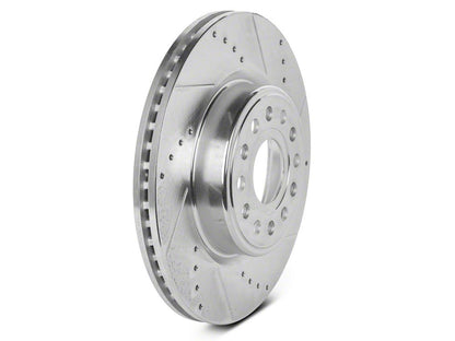 C&L Super Sport HD Cross-Drilled and Slotted 6-Lug Rotors; Front Pair (19-25 RAM 1500, Excluding RHO & TRX)