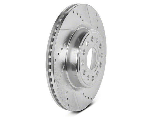 C&L Super Sport HD Cross-Drilled and Slotted 6-Lug Rotors; Front Pair (19-25 RAM 1500, Excluding RHO & TRX)