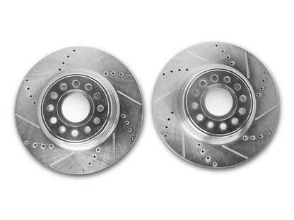C&L Super Sport HD Cross-Drilled and Slotted 6-Lug Rotors; Front Pair (19-25 RAM 1500, Excluding RHO & TRX)