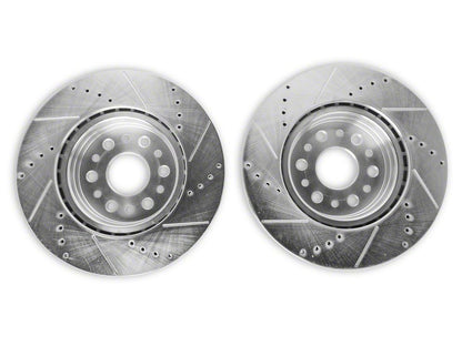 C&L Super Sport HD Cross-Drilled and Slotted 6-Lug Rotors; Front Pair (19-25 RAM 1500, Excluding RHO & TRX)