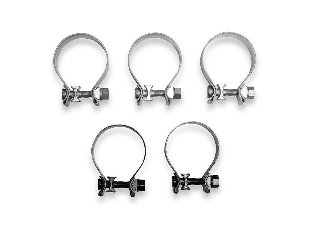 C&L Dual Exhaust System with Black Tips; Rear Exit (19-24 5.7L RAM 1500 w/ Factory Dual Exhaust)