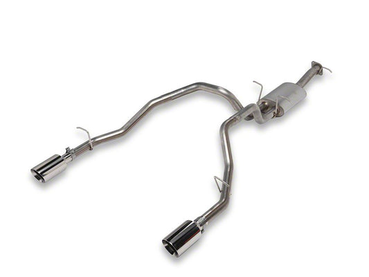 C&L Dual Exhaust System with Polished Tips; Rear Exit (19-24 5.7L RAM 1500 w/ Factory Dual Exhaust)