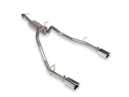 C&L Dual Exhaust System with Polished Tips; Rear Exit (19-24 5.7L RAM 1500 w/ Factory Dual Exhaust)