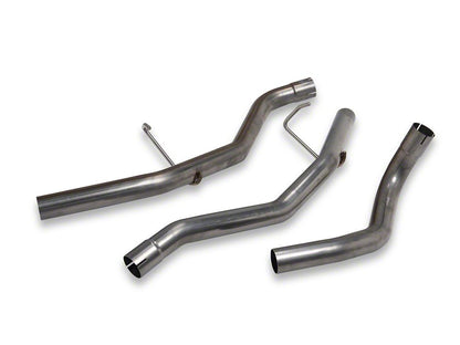 C&L Dual Exhaust System with Polished Tips; Rear Exit (19-24 5.7L RAM 1500 w/ Factory Dual Exhaust)