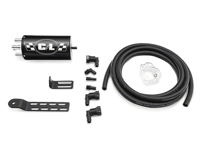 C&L Gen 2 Monster Oil Separator Catch Can; Black (Universal; Some Adaptation May Be Required)