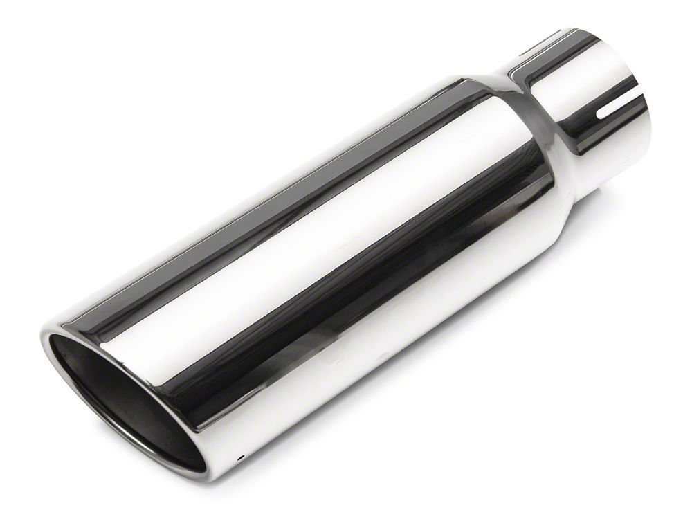 C&L Single Exhaust System with Polished Tip; Side Exit (14-18 5.3L Silverado 1500)