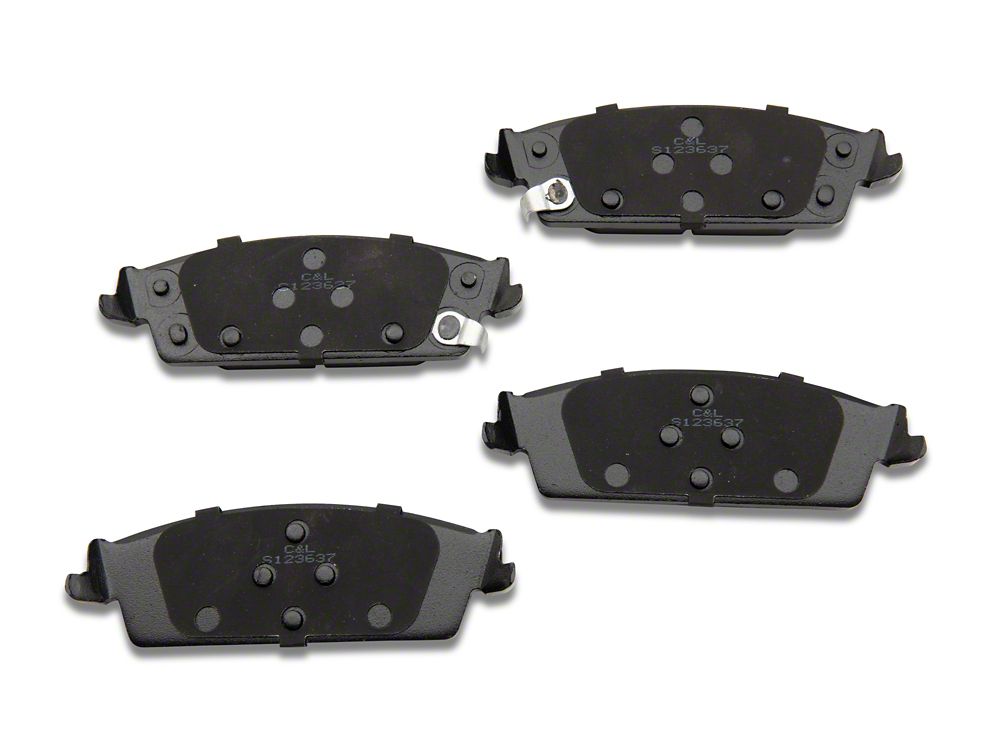 C&L Super Sport HD Ceramic Brake Pads; Rear Pair (14-18 Silverado 1500)