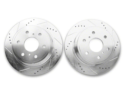 C&L Super Sport HD 6-Lug Brake Rotor and Pad Kit; Rear (14-18 Silverado 1500)