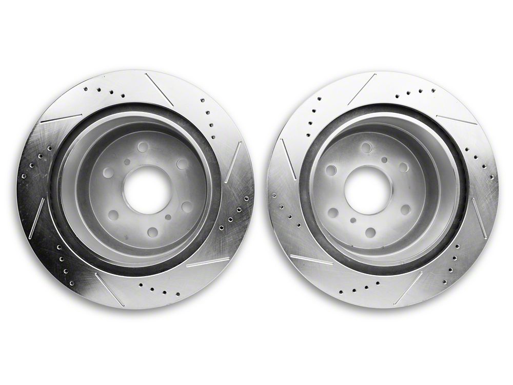 C&L Super Sport HD 6-Lug Brake Rotor and Pad Kit; Rear (14-18 Silverado 1500)