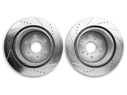 C&L Super Sport HD 6-Lug Brake Rotor and Pad Kit; Rear (14-18 Silverado 1500)