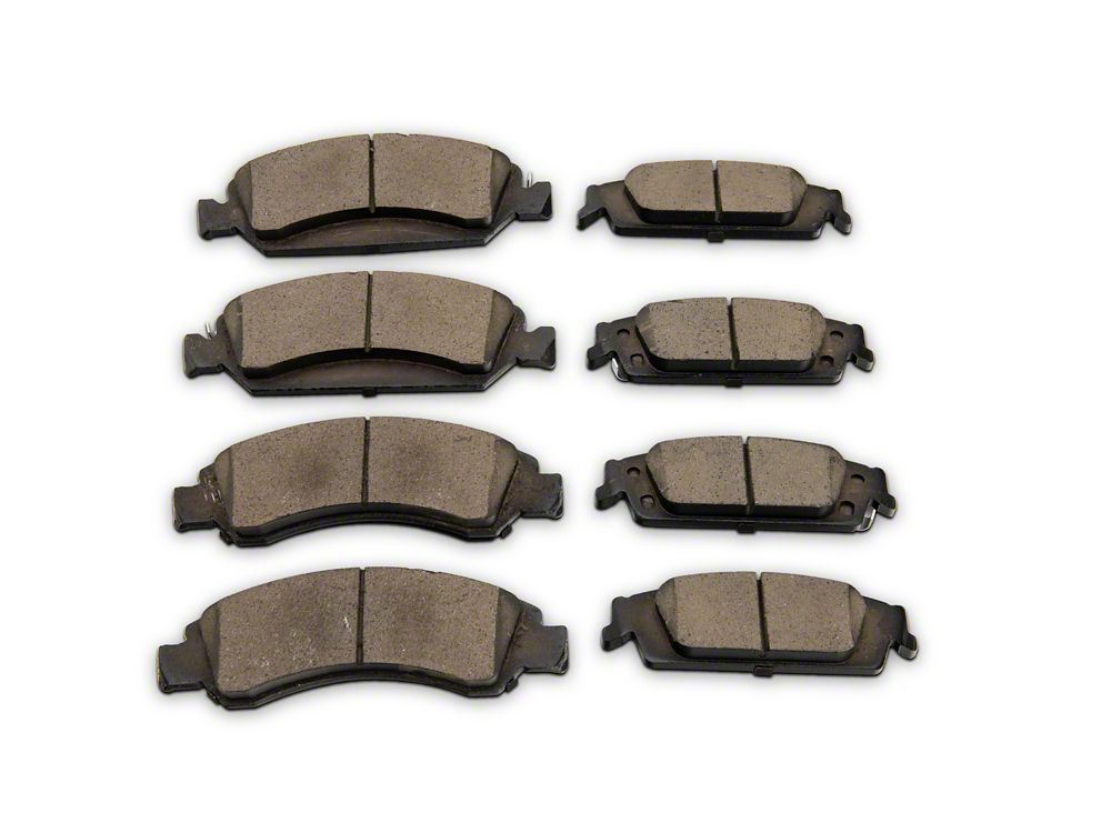 C&L Super Sport HD 6-Lug Brake Rotor and Pad Kit; Front and Rear (14-18 Silverado 1500)