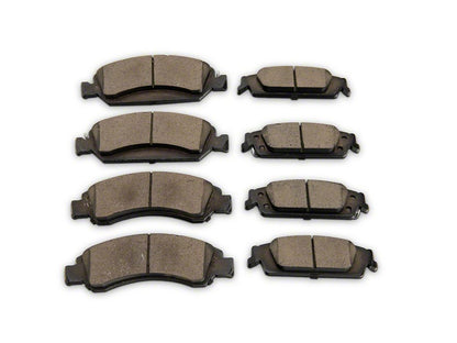 C&L Super Sport HD 6-Lug Brake Rotor and Pad Kit; Front and Rear (14-18 Silverado 1500)