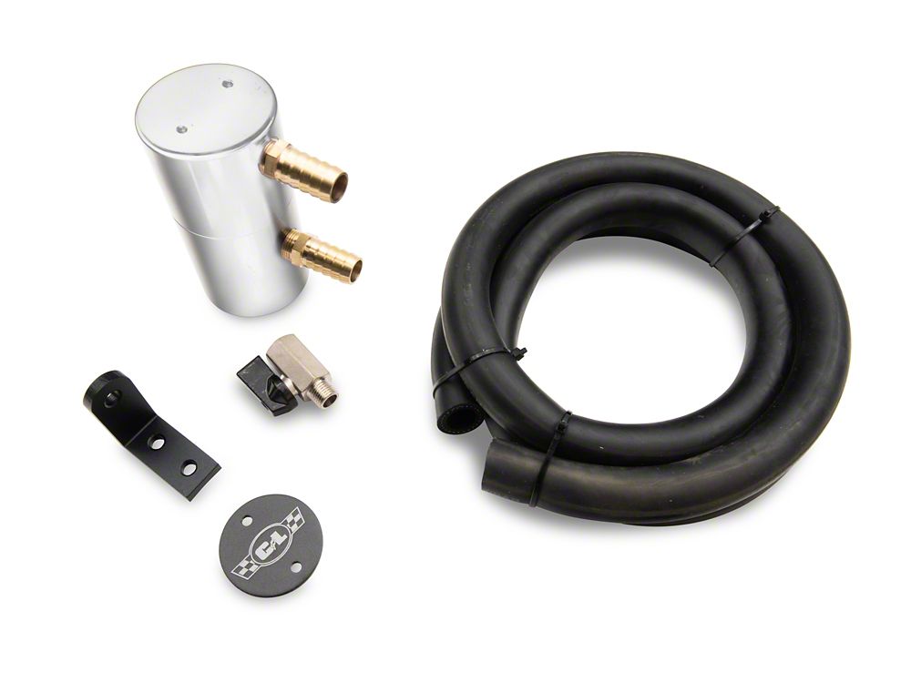 C&L Oil Separator; Polished; Driver Side (14-18 V8 Silverado 1500)