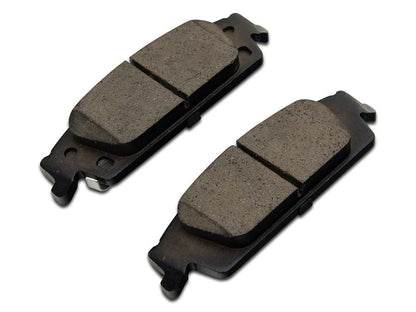 C&L OE Replacement Black Coated 6-Lug Brake Rotor and Pad Kit; Rear (14-18 Silverado 1500)