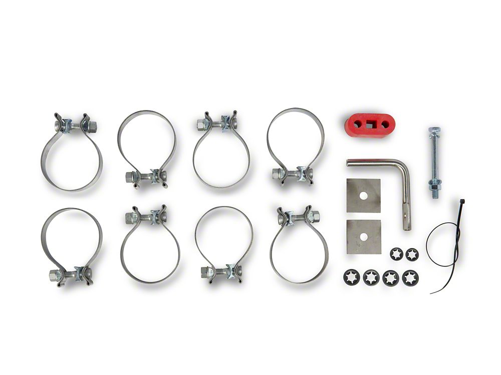 C&L Dual Exhaust System with Polished Tips; Side/Rear Exit (19-26 5.3L Silverado 1500 w/o Factory Dual Exhaust)