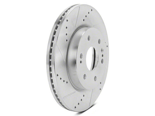 C&L Super Sport HD Cross-Drilled and Slotted 6-Lug Rotors; Front Pair (19-26 Silverado 1500)