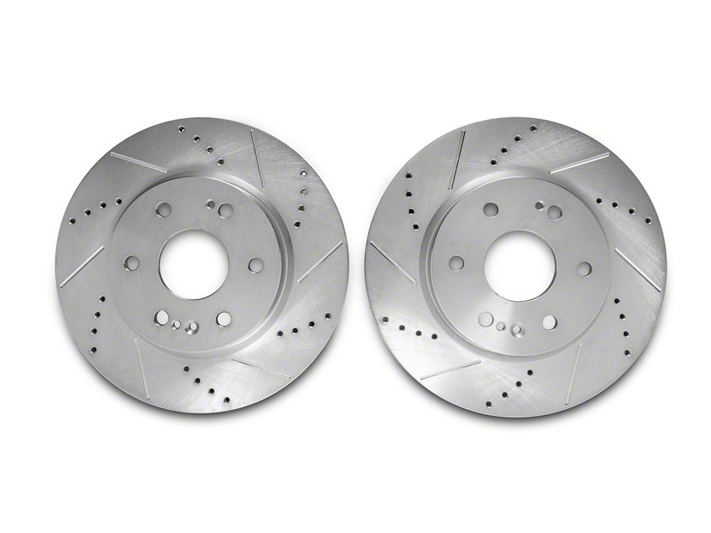 C&L Super Sport HD Cross-Drilled and Slotted 6-Lug Rotors; Front Pair (19-26 Silverado 1500)
