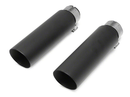 C&L Dual Exhaust System with Black Tips; Side/Rear Exit (19-26 5.3L Sierra 1500 w/o Factory Dual Exhaust)