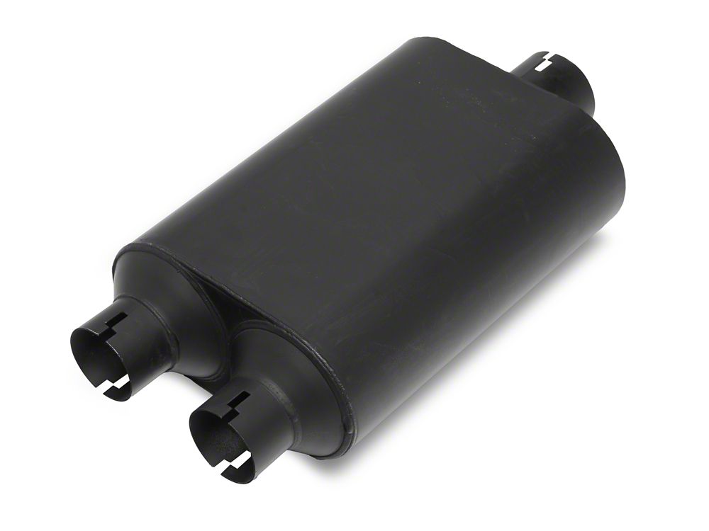 C&L Dual Exhaust System with Black Tips; Side/Rear Exit (19-26 5.3L Silverado 1500 w/o Factory Dual Exhaust)