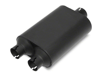 C&L Dual Exhaust System with Black Tips; Side/Rear Exit (19-26 5.3L Silverado 1500 w/o Factory Dual Exhaust)