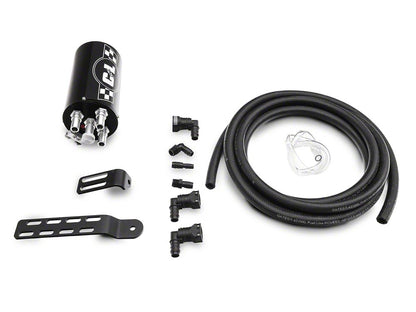 C&L Gen 2 Monster Oil Separator Catch Can; Black (Universal; Some Adaptation May Be Required)