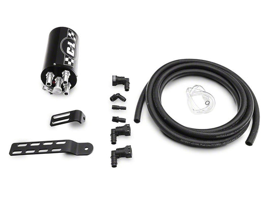 C&L Gen 2 Monster Oil Separator Catch Can; Black (Universal; Some Adaptation May Be Required)