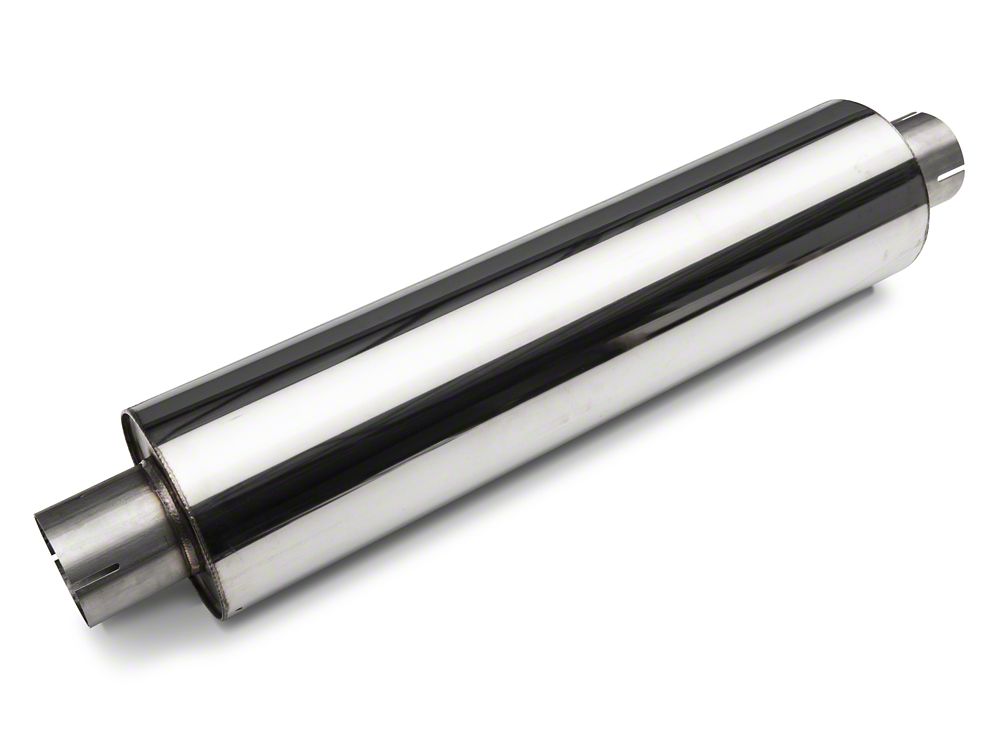 C&L Single Exhaust System with Polished Tip; Side Exit (14-18 4.3L Sierra 1500)