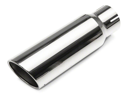 C&L Single Exhaust System with Polished Tip; Side Exit (14-18 5.3L Sierra 1500)