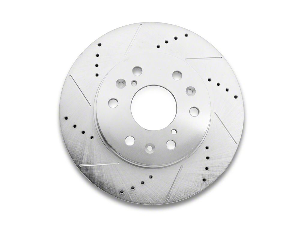 C&L Super Sport HD Cross-Drilled and Slotted 6-Lug Rotor; Front Driver Side (07-18 Sierra 1500)