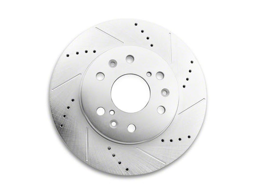 C&L Super Sport HD Cross-Drilled and Slotted 6-Lug Rotor; Front Passenger Side (07-18 Sierra 1500)