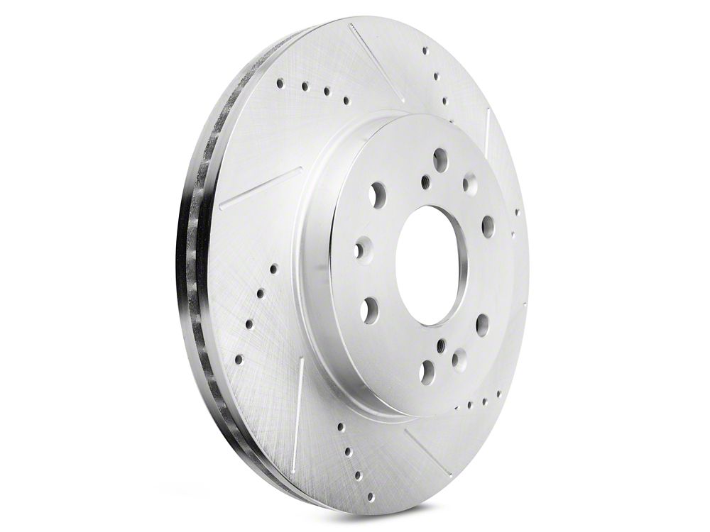 C&L Super Sport HD Cross-Drilled and Slotted 6-Lug Rotors; Front Pair (07-18 Sierra 1500)