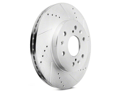 C&L Super Sport HD Cross-Drilled and Slotted 6-Lug Rotors; Front Pair (07-18 Sierra 1500)