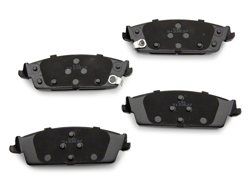 C&L Super Sport HD 6-Lug Brake Rotor and Pad Kit; Rear (14-18 Sierra 1500)