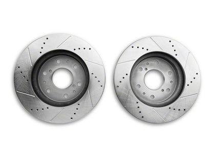 C&L Super Sport HD 6-Lug Brake Rotor and Pad Kit; Front and Rear (14-18 Sierra 1500)