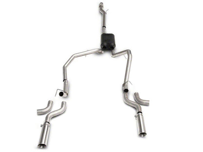 C&L Dual Exhaust System with Polished Tips; Side Exit (07-13 5.3L Sierra 1500)